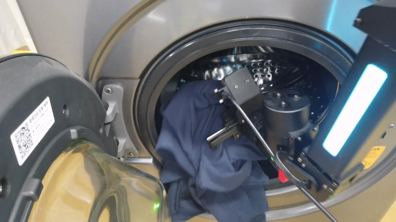 Put into washing machine